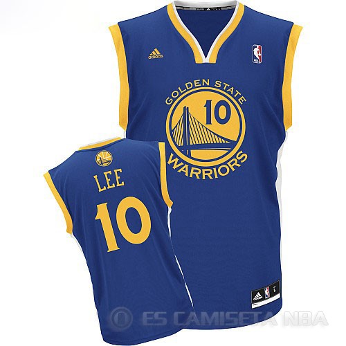Camiseta Lee #10 Golden State Warriors Azul - Haga un click en la imagen para cerrar